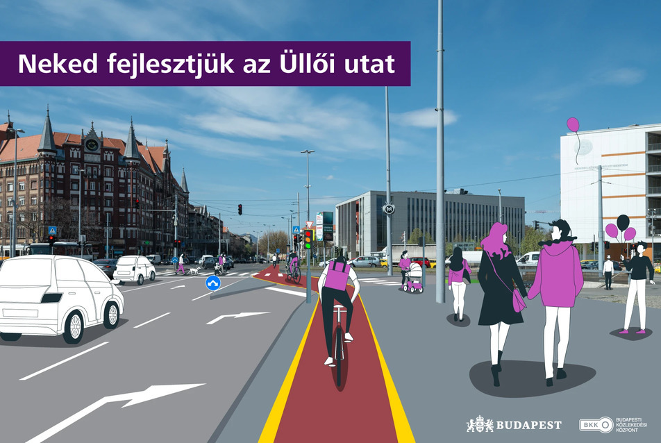 Társadalmi egyeztetést indított a BKK az Üllői út megújításáról