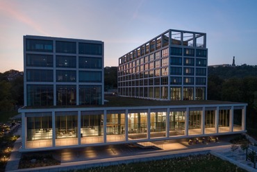 Corvinus Gellért Campus, megrendelő: Maecenas Universitatis Corvini Alapítvány. Tervezők: Plant - Atelier Péter Kis Kft. & Lean Tech Mérnökiroda. Fotó: Turós Balázs 
