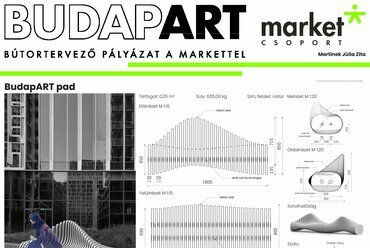 BudapART – Bútortervező pályázat. II. Helyezett – Martinek Júlia Zita. Forrás: Market Építő Zrt.
