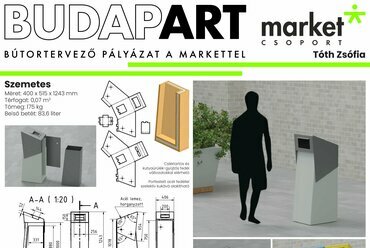 BudapART – Bútortervező pályázat. III. Helyezett – Tóth Zsófia. Forrás: Market Építő Zrt.
