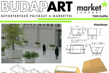 BudapART – Bútortervező pályázat. III. Helyezett – Tóth Zsófia. Forrás: Market Építő Zrt.
