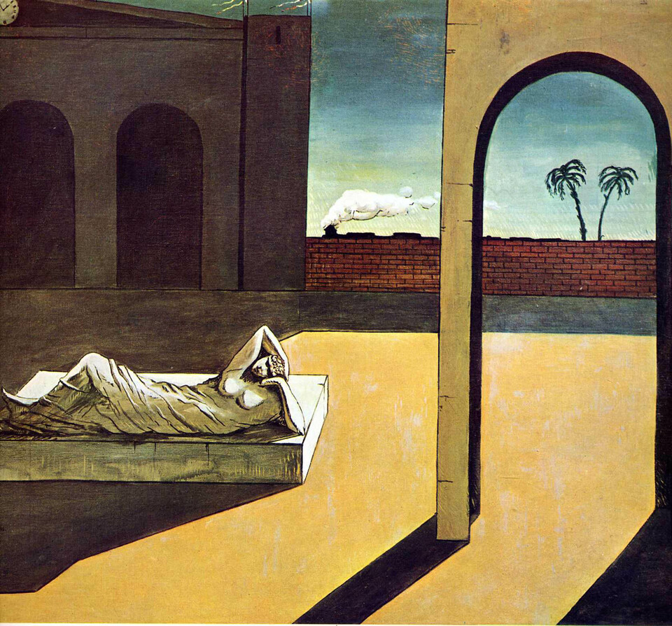 Giorgio de Chirico: A jós jutalma. (1913) Forrás: literatura.hu
